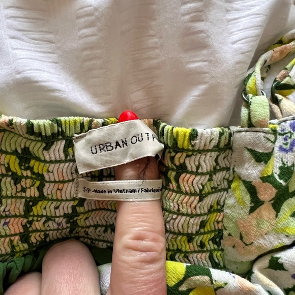 Urban Outfitters Floral V neck Spaghetti Strap Midi Dress with Slit. Small - Picture 7 of 11